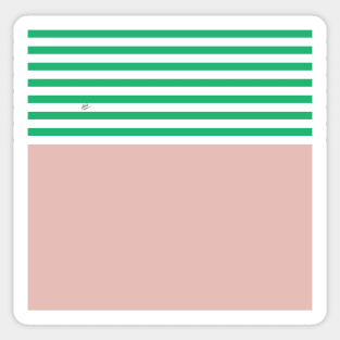 Green Stripes Nude #summer #minimal #art #design #kirovair #buyart #decor #home Sticker